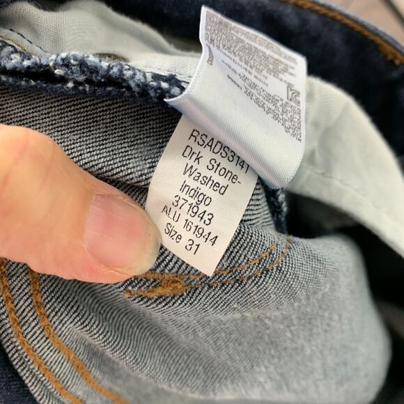 American Apparel Dark Wash Skinny Jeans Size 31 - Picture 8 of 8